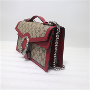 Gu.cci Dionysus GG Supreme Top Handle Shoudler Bag Red 621512