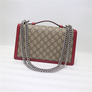 Gu.cci Dionysus GG Supreme Top Handle Shoudler Bag Red 621512