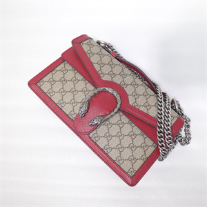 Gu.cci Dionysus GG Supreme Top Handle Shoudler Bag Red 621512