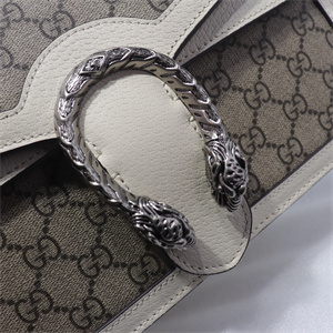 Gu.cci Dionysus GG Supreme Top Handle Shoudler Bag White 621512