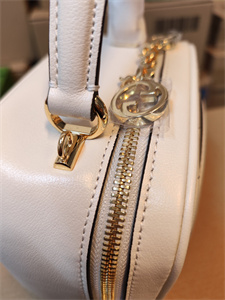 Gu.cci Blondie Top Handle Bag White Leather 744434