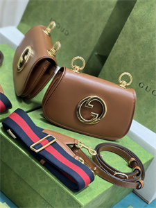 Gu.cci Blondie Mini Bag Brown Leather 698643