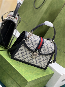 Gu.cci Ophidia GG Small Top Handle Bag GG Supreme Canvas 651055