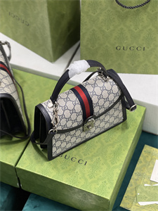 Gu.cci Ophidia GG Small Top Handle Bag GG Supreme Canvas 651055