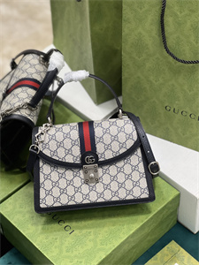 Gu.cci Ophidia GG Small Top Handle Bag GG Supreme Canvas 651055