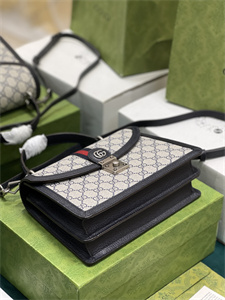 Gu.cci Ophidia GG Small Top Handle Bag GG Supreme Canvas 651055
