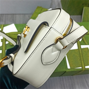 Gu.cci Horsebit 1955 Small Shoulder Bag White leather 645454