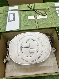 Gu.cci Blondie Mini Shoulder Bag White Leather 760175