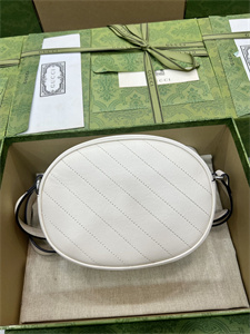 Gu.cci Blondie Mini Shoulder Bag White Leather 760175