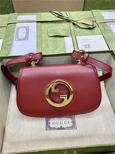 Gu.cci Blondie Mini Bag Red Leather 698643