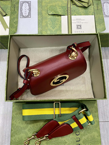 Gu.cci Blondie Mini Bag Red Leather 698643