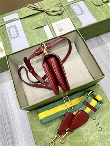 Gu.cci Blondie Mini Bag Red Leather 698643