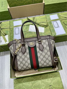 Gu.cci Ophidia  GG Small Tote Bag GG Supreme Canvas 547551