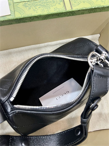 Gu.cci Blondie Mini Shoulder Bag Black Leather 760170