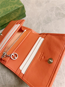 Gu.cci Blondie Card Case Wallet Pink Leather 760317