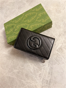 Gu.cci Blondie Wallet Black Leather 760336
