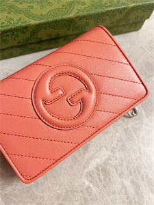 Gu.cci Blondie Wallet Pink Leather 760336
