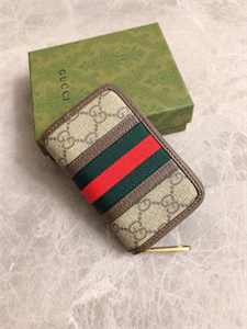 Gu.cci Ophidia Zipper Coin Purse GG Supreme Canvas 597613