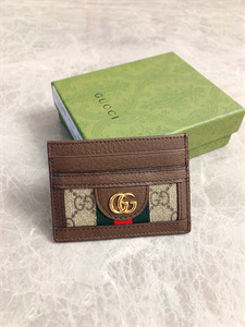 Gu.cci Ophidia GG Card Case Supreme Canvas 523159