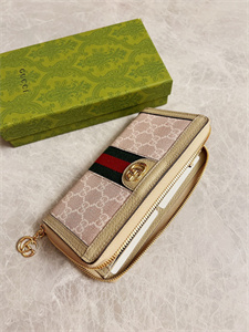 Gu.cci Ophidia GG Zipper Around Wallet Supreme Canvas 523154
