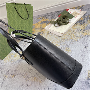 Gu.cci Ophidia Mini Tote Bag Black Leather 765043