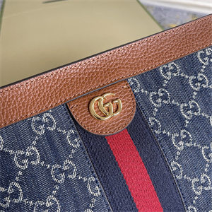 Gu.cci Ophidia GG Small Shoulder Bag Blue Denim 503877