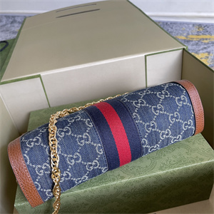 Gu.cci Ophidia GG Small Shoulder Bag Blue Denim 503877