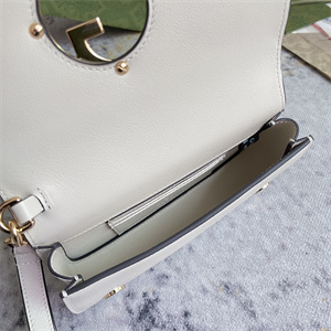 Gu.cci Blondie Mini Bag White Leather 698630
