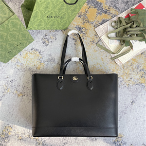 Gu.cci Ophidia Medium Tote Bag Black Leather 778958