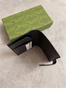 Gu.cci GG Passport Case With Interlocking G Black Leather 724562