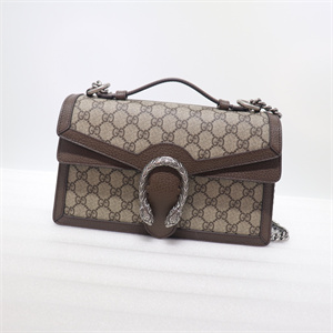 Gu.cci Dionysus GG Supreme Top Handle Shoudler Bag Brown 621512