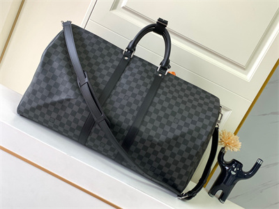 L.V Keepall Bandoulière 55 Damier Graphite M41413