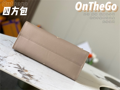 L.V ONTHEGO MM Monogram Empreinte Tourterelle/Cream M45494