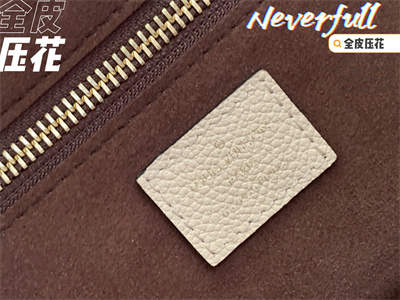 L.V Neverful MM Monogram Empreinte Cream M45684