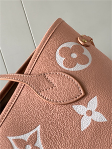 L.V Neverful MM Monogram Empreinte Pink M46329