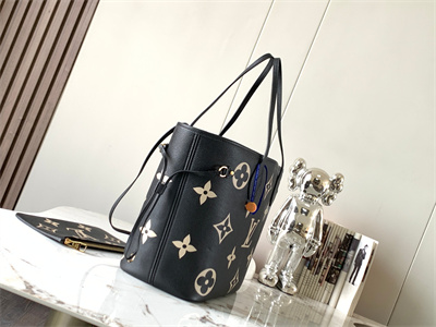 L.V Neverful MM Monogram Empreinte Black/Beige M58907