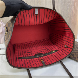 L.V Neverful MM Damier Ebene Inside Red N41358
