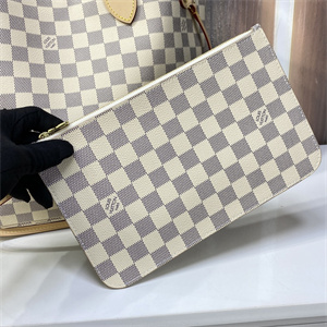 L.V Neverful MM Damier Azur Inside Cream N41361