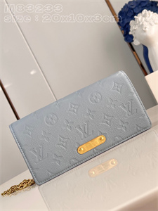 L.V Wallet On Chain LiLy Monogram Emprenite Blue M83233