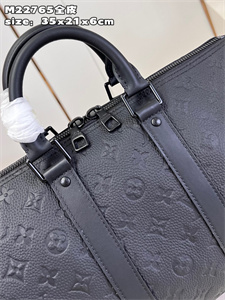 L.V Keepall Bandoulière 35 Monogram Shadow Black M22765