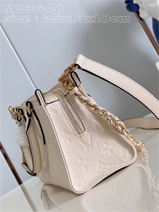 L.V ONTHEGO East West Monogram Empreinte Cream M23698