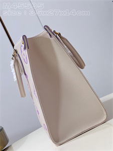 L.V ONTHEGO MM Monogram Empreinte Latte/Bubble Tea M45595