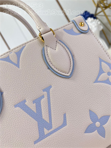 L.V ONTHEGO PM  Monogram Empreinte  Latte/Blue M45653