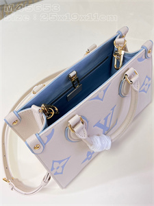 L.V ONTHEGO PM  Monogram Empreinte  Latte/Blue M45653