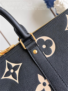 L.V Keepall Bandoulière 45 Monogram Empreinte Black M46670