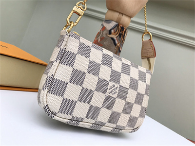 L.V Mini Pochette Accessories Damier Azur N58010