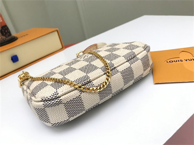 L.V Mini Pochette Accessories Damier Azur N58010