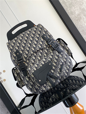Di.or Maxi Gallop Backpack  Oblique Jacquard With Grained Calfskin