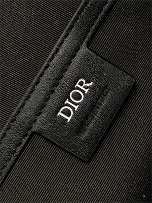 Dior Backpack Black Oblique Calfskin