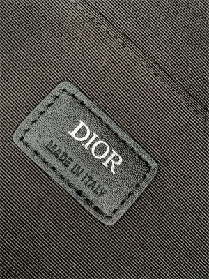 Dior Backpack Black Oblique Calfskin